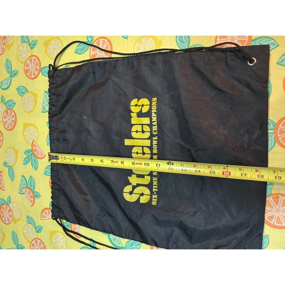 Unbranded Pittsburgh Steelers‎ Drawstring Bag Unisex OS Black